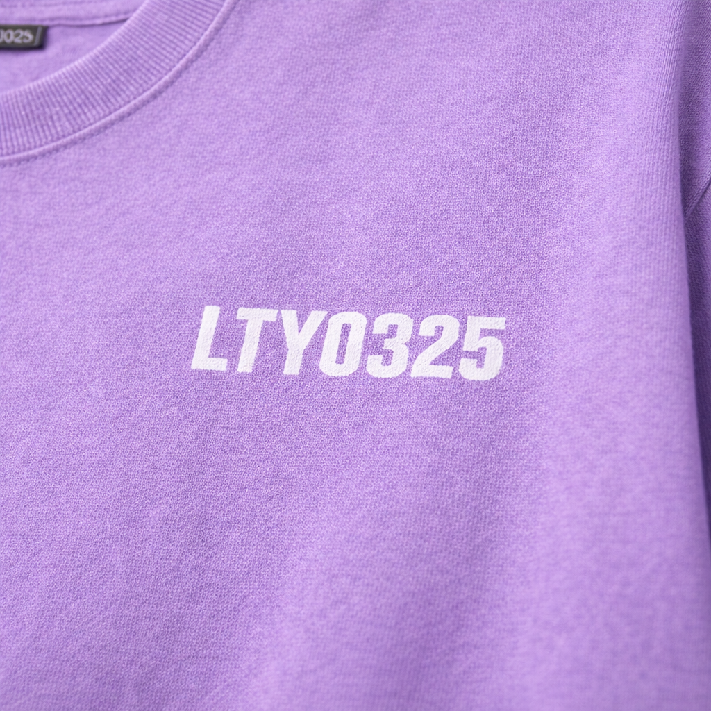 LTY0325 여성 세미 오버 반팔 티셔츠 (라일락)